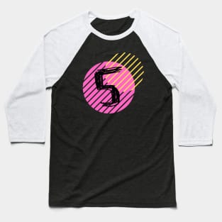 Lucky Number Circle: FIVE Baseball T-Shirt